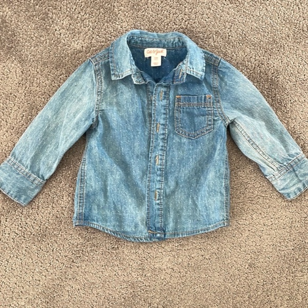 Cat & Jack jean button down